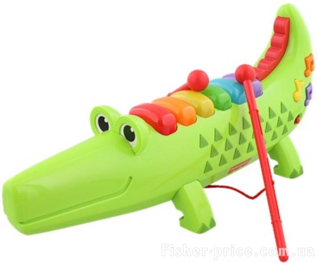 Игрушка ксилофон Яркий крокодил Fisher-price 22282