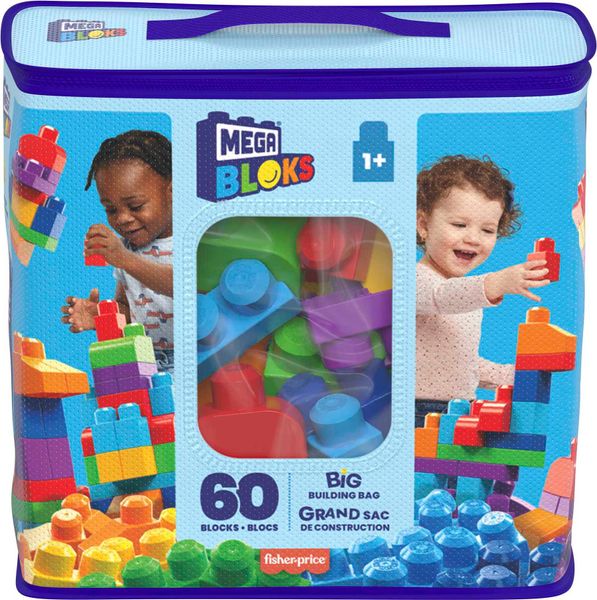 Конструктор класичний у мішку на 60 деталей Mega Bloks DCH55