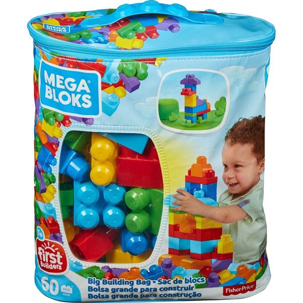 конструктор в мешке на 60 деталей First Builders Mega Bloks