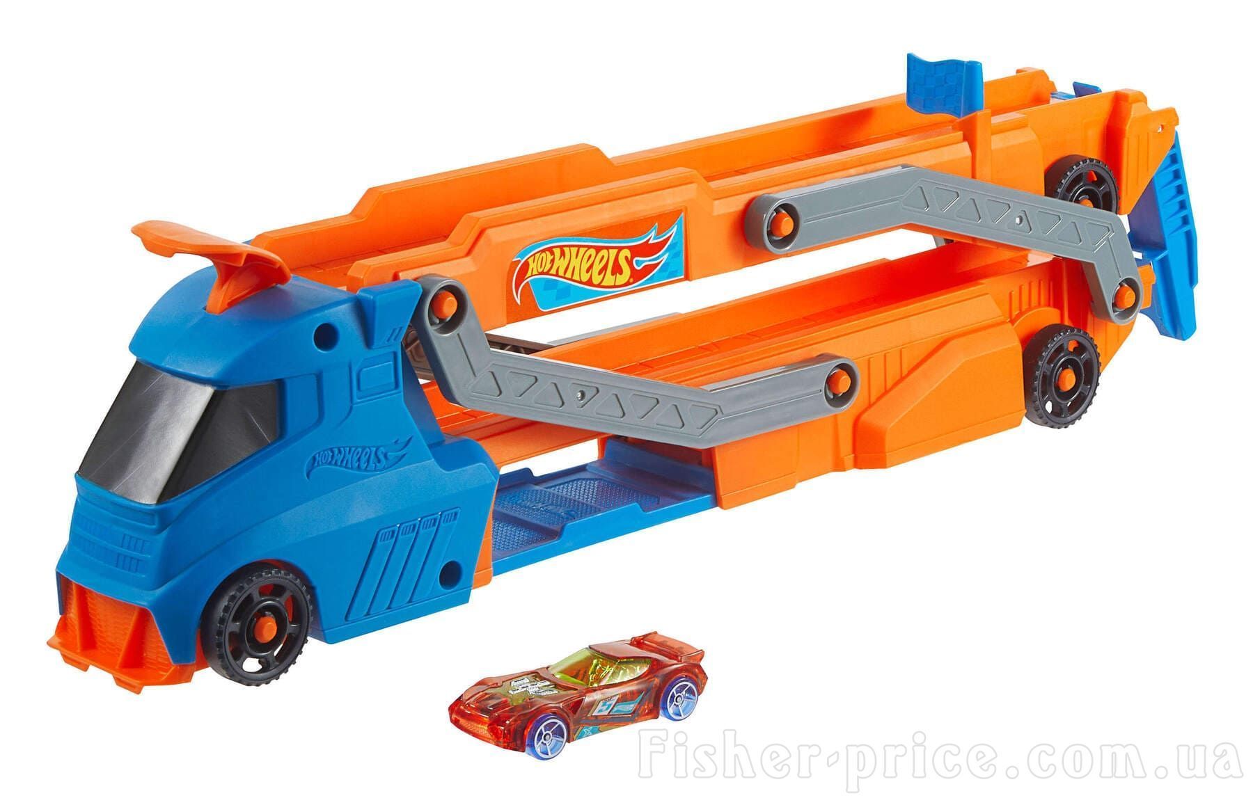 Грузовик транспортер мобильный гараж Hot Wheels 