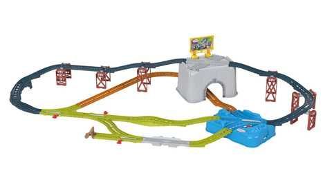Великий трек дитяча залізниця Thomas & Friends з контейнером для