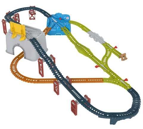 Великий трек дитяча залізниця Thomas & Friends з контейнером для