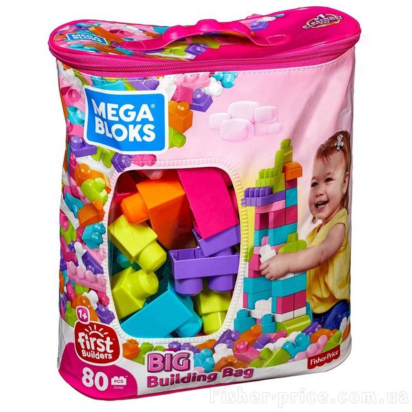 Конструктор Mega Bloks для девочки от 1 года 80 деталей
