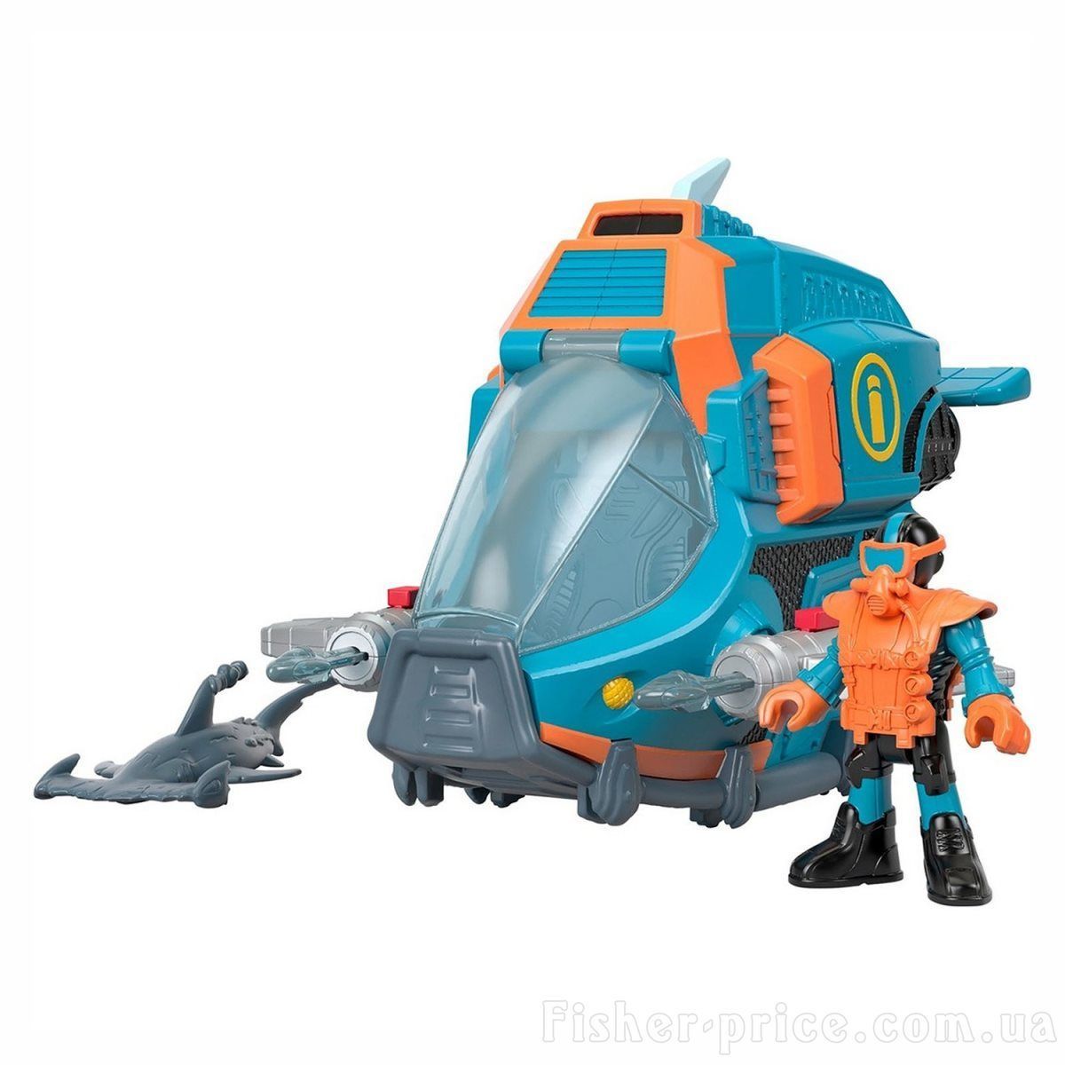 Игрушка Подводная лодка батискаф, Охота на акулу Imaginext GKG78 GKG80