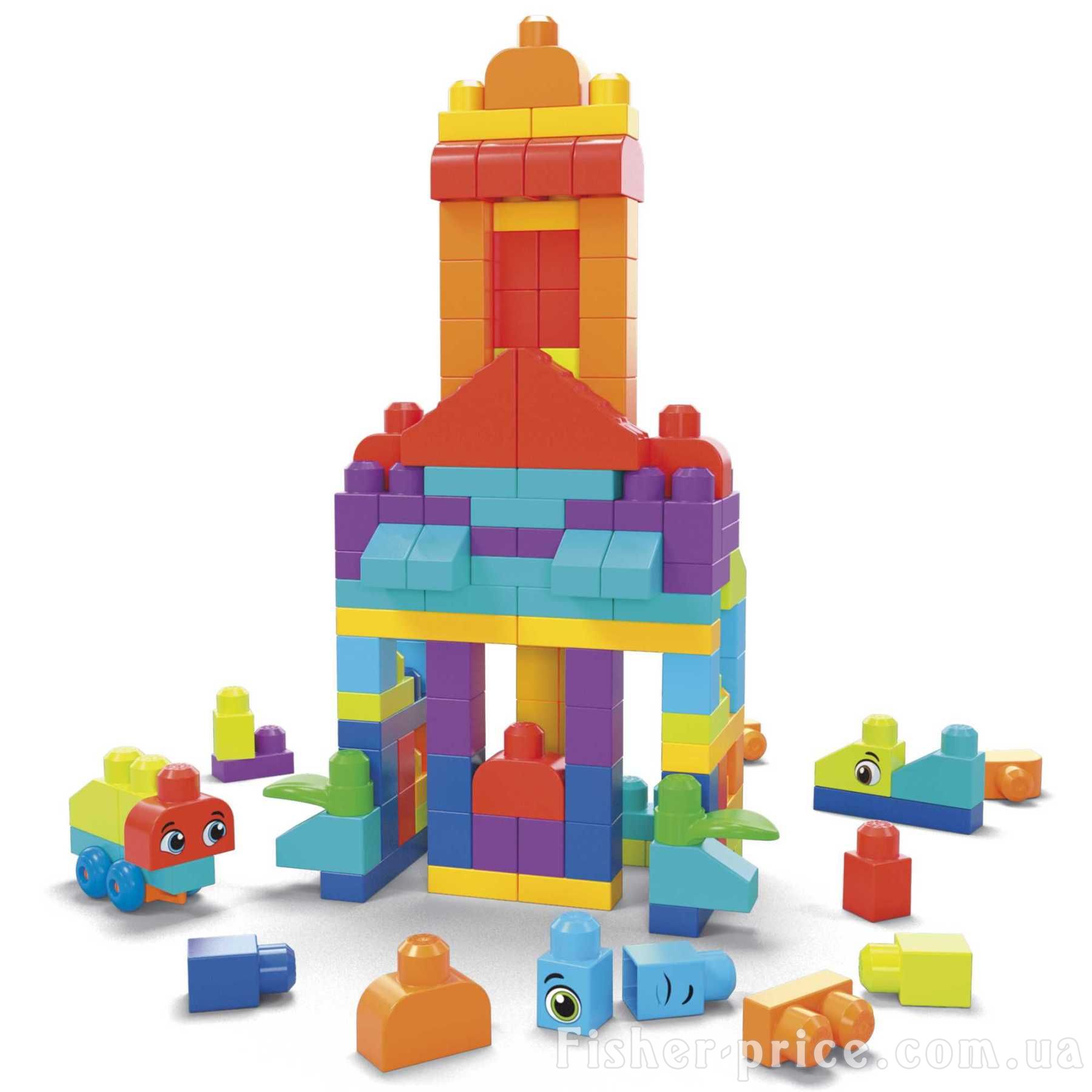 Большой детский конструктор Mega Bloks 150 дет. HHM96