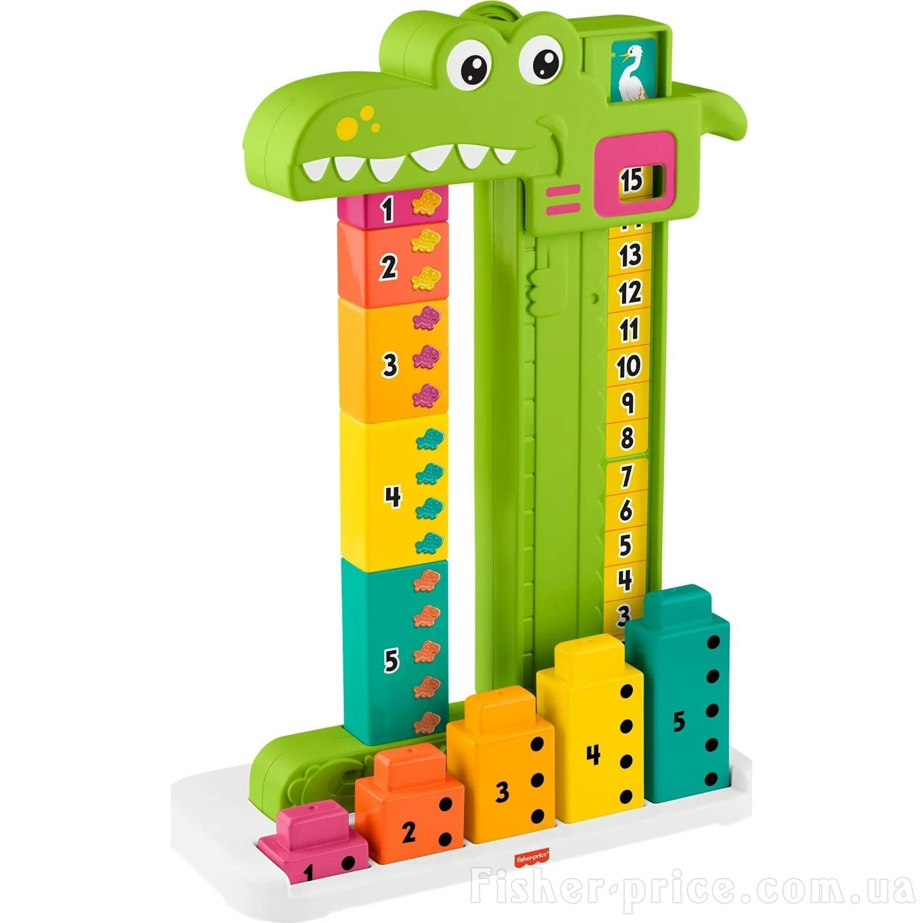 Крокодил для вивчення чисел і додавання до 15, Fisher-Price 3+