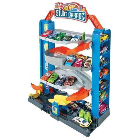 Четырехэтажный гараж Hot Wheels с лифтом для машинок – купить