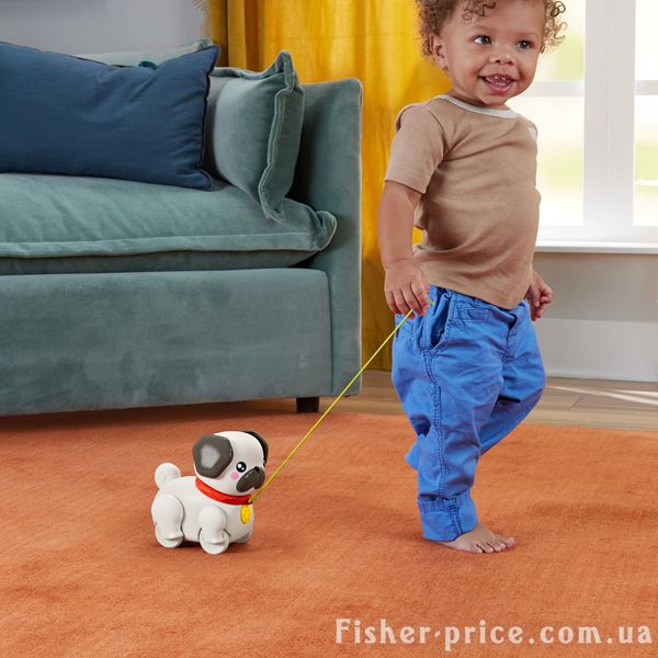 Каталка Мопсик шевелит лапками Fisher-Price