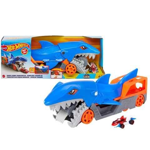 Hot Wheels Голодная акула Грузовик-транспортер GVG36 с машинкой Hot Wheels Голодная акула Грузовик-транспортер GVG36 с машинкой