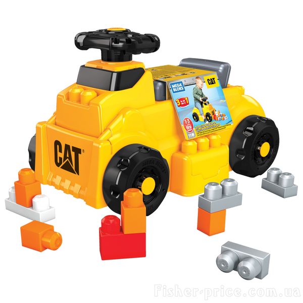 Толокар машинка-конструктор Збираємо кубики CAT Mega Bloks