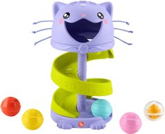 Розвиваюча гра Спіральна вежа з кульками Котик від 9 місяців Fisher-price HTW92