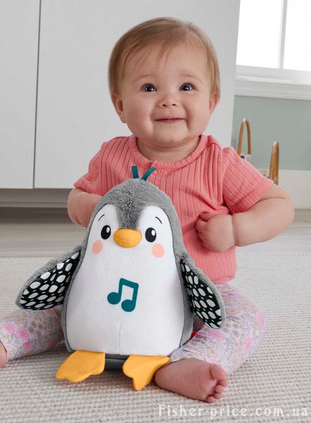 Мʼяка музична іграшка-неваляйка Пінгвіненя Fisher-Price HNC10 від 0 до 2 років