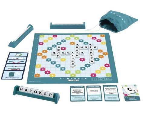 Настольная игра Scrabble Оригинал на украинском языке от 8 лет