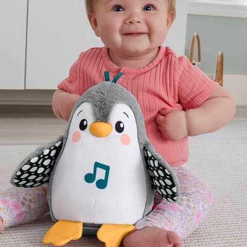 Мягкая музыкальная игрушка-неваляшка Пингвиненок Fisher-Price HNC10