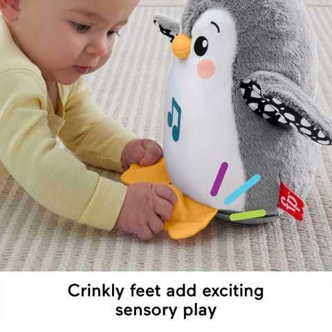 Мягкая музыкальная игрушка-неваляшка Пингвиненок Fisher-Price HNC10