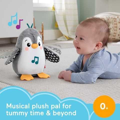 Мягкая музыкальная игрушка-неваляшка Пингвиненок Fisher-Price HNC10