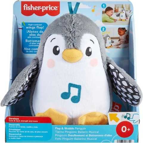 Мягкая музыкальная игрушка-неваляшка Пингвиненок Fisher-Price HNC10